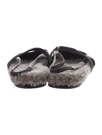 Brunello Cucinelli Leather Slingback Flats