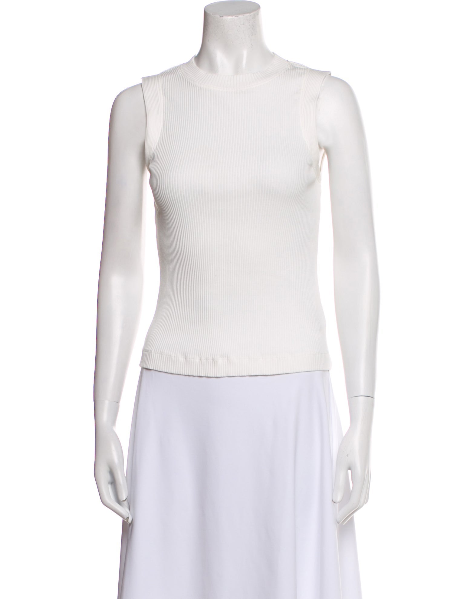 Brunello Cucinelli Crew Neck Sleeveless Top