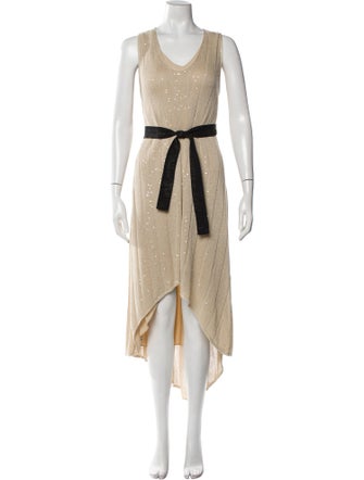 Brunello Cucinelli Printed Long Dress