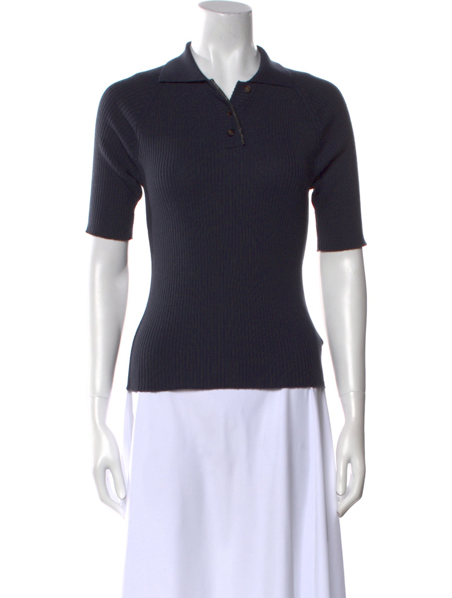 Brunello Cucinelli Virgin Wool Short Sleeve Polo