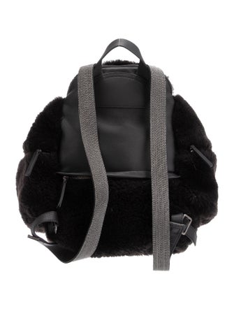 Brunello Cucinelli Shearling Evening Bag