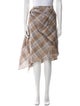 Brunello Cucinelli Plaid Print Knee-Length Skirt