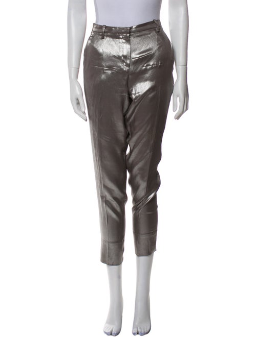 Brunello Cucinelli Silk Skinny Leg Pants
