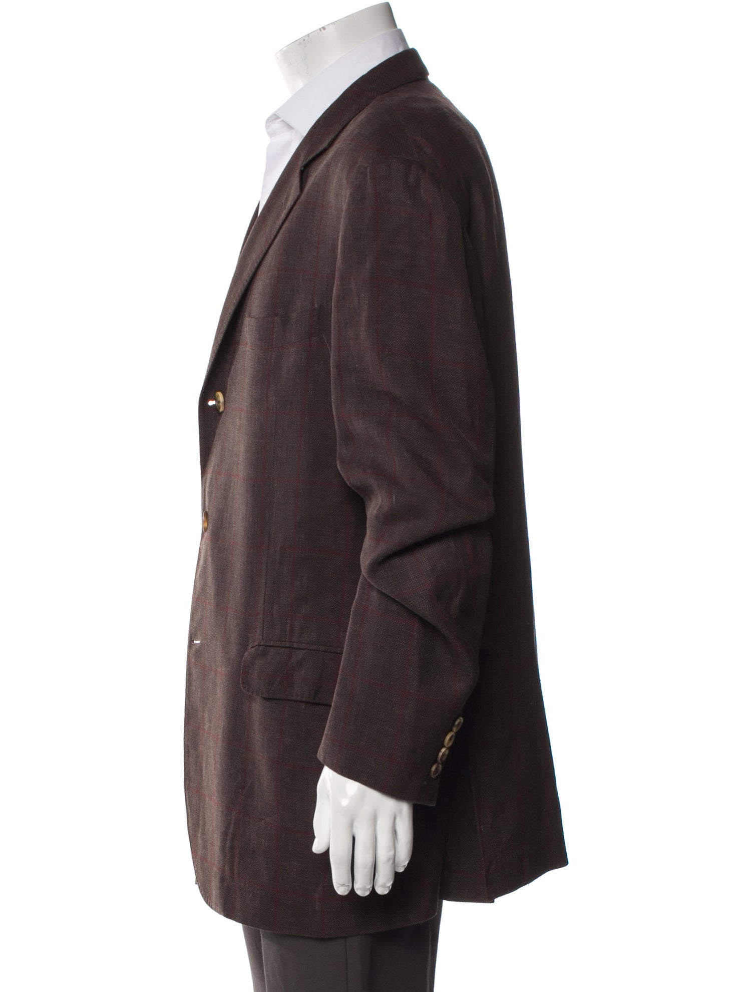 Brunello Cucinelli Vintage Plaid Print Blazer