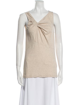 Brunello Cucinelli V-Neck Sleeveless Top