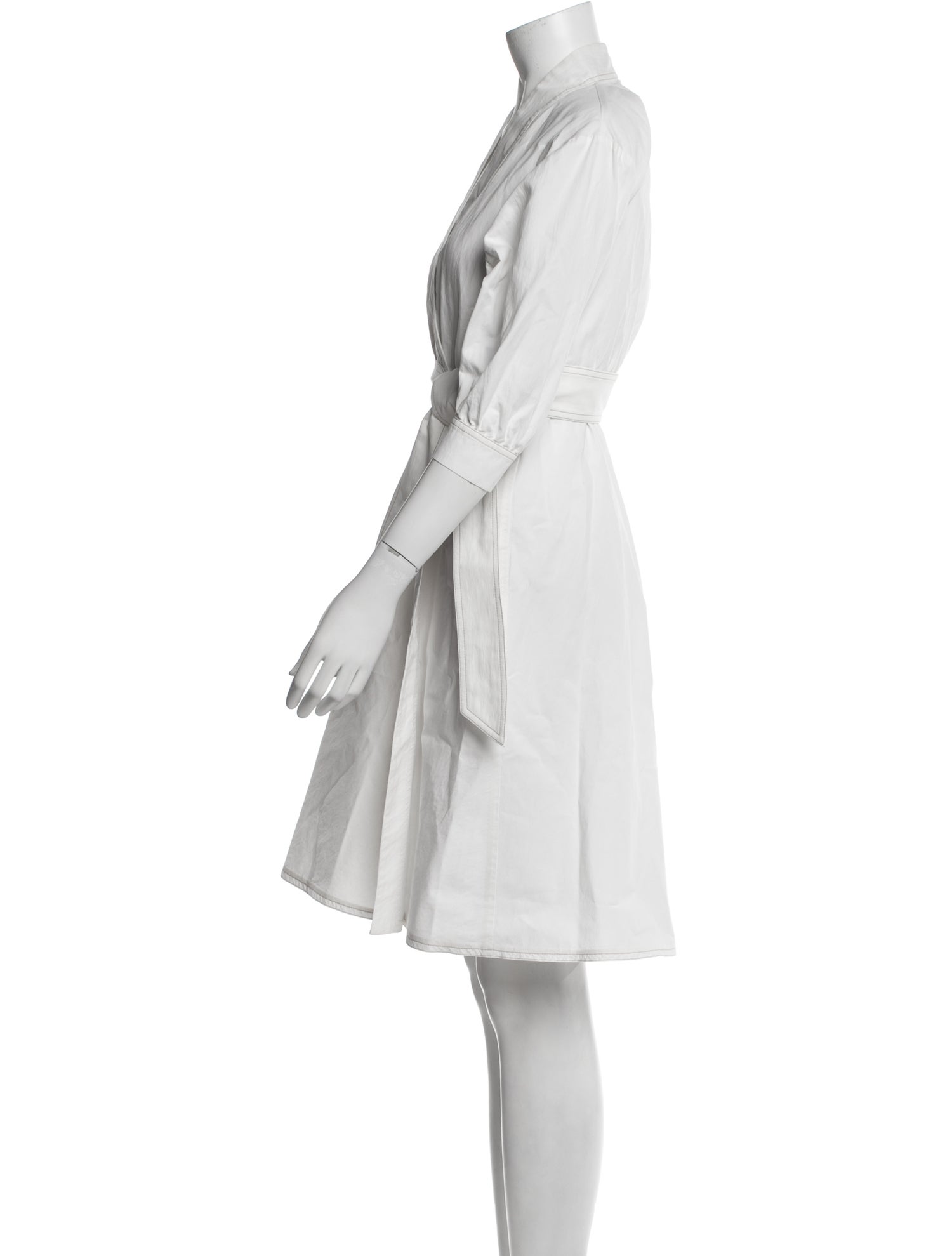 Brunello Cucinelli V-Neck Knee-Length Dress