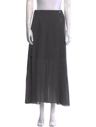 Brunello Cucinelli Pleated Accents Midi Length Skirt