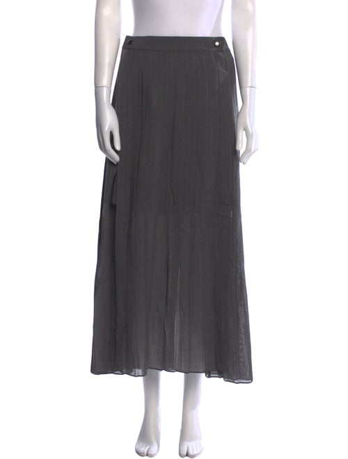 Brunello Cucinelli Pleated Accents Midi Length Skirt