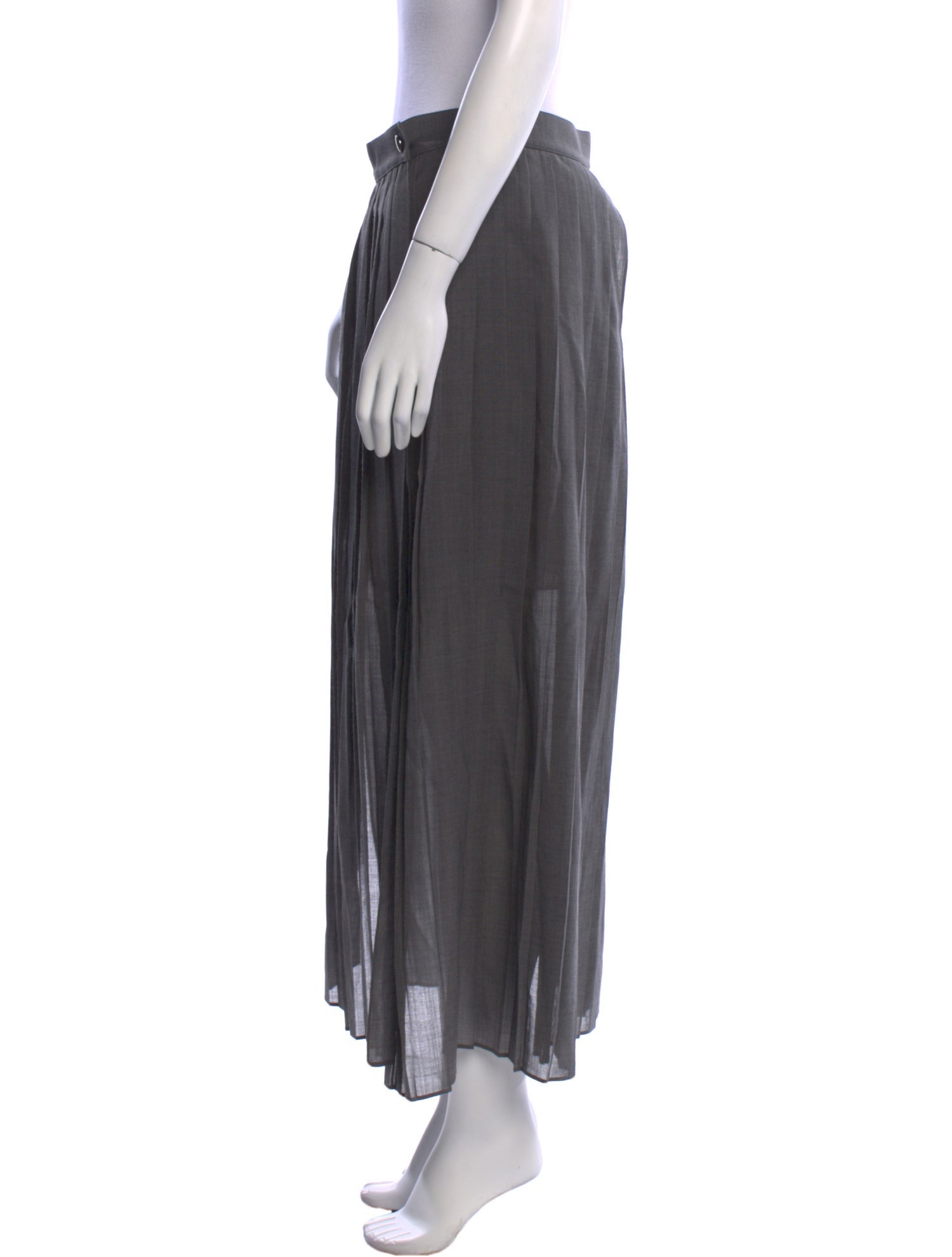 Brunello Cucinelli Pleated Accents Midi Length Skirt