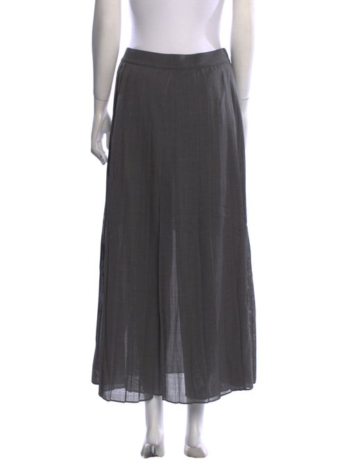 Brunello Cucinelli Pleated Accents Midi Length Skirt