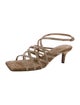 Brunello Cucinelli Suede Beaded Accents Sandals