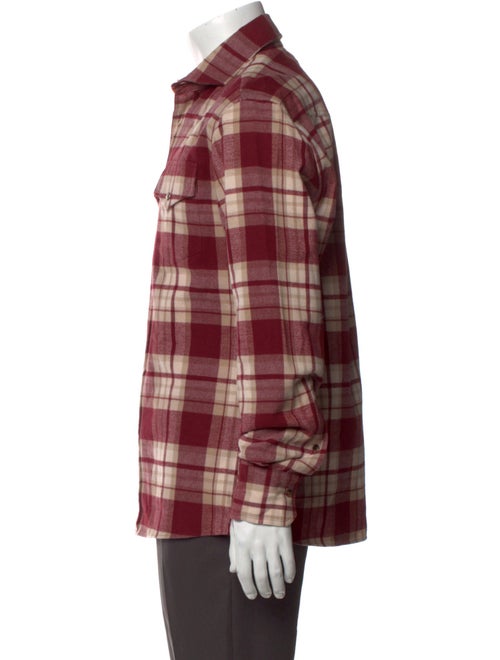 Brunello Cucinelli Plaid Print Long Sleeve Shirt