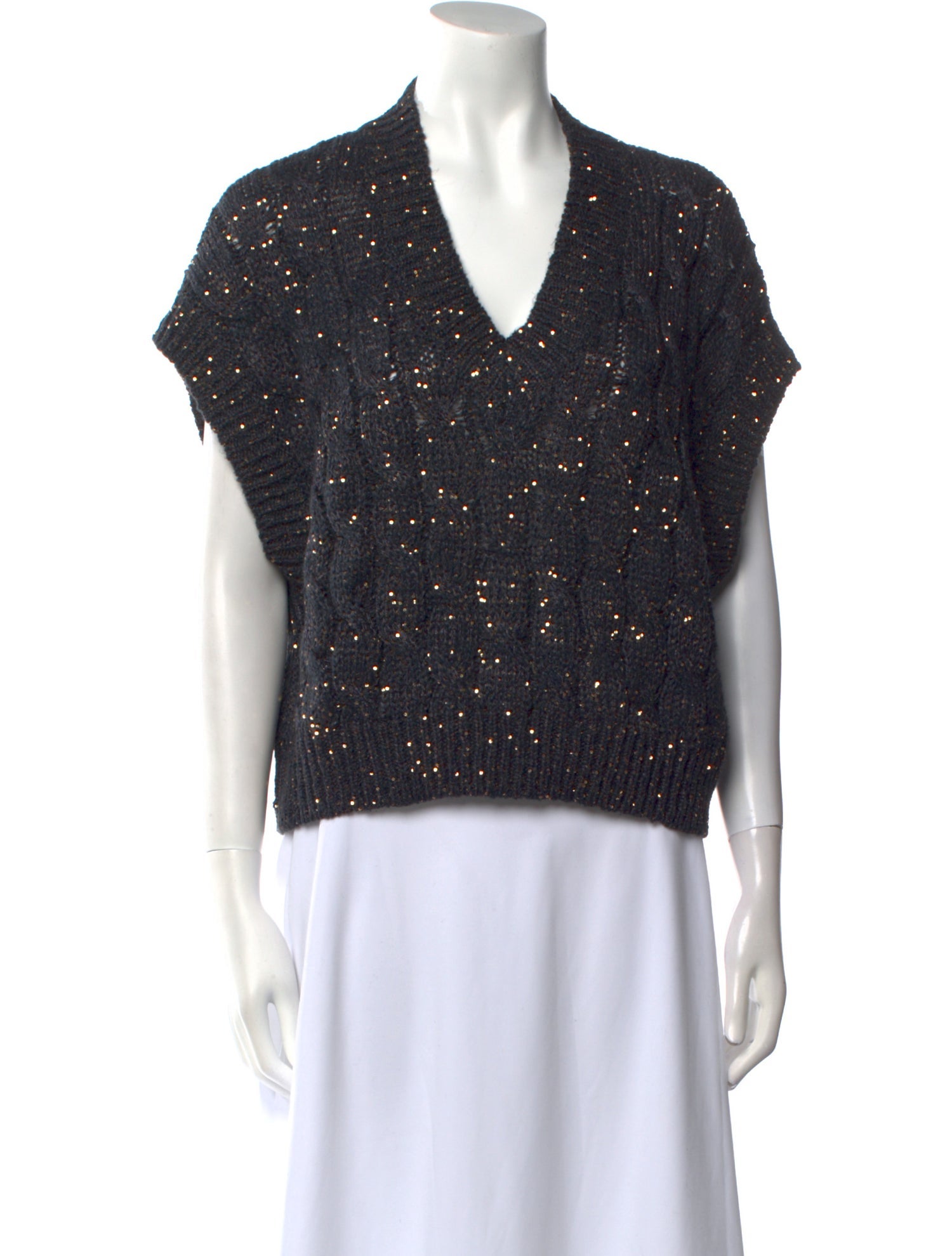 Brunello Cucinelli Silk Printed Sweater