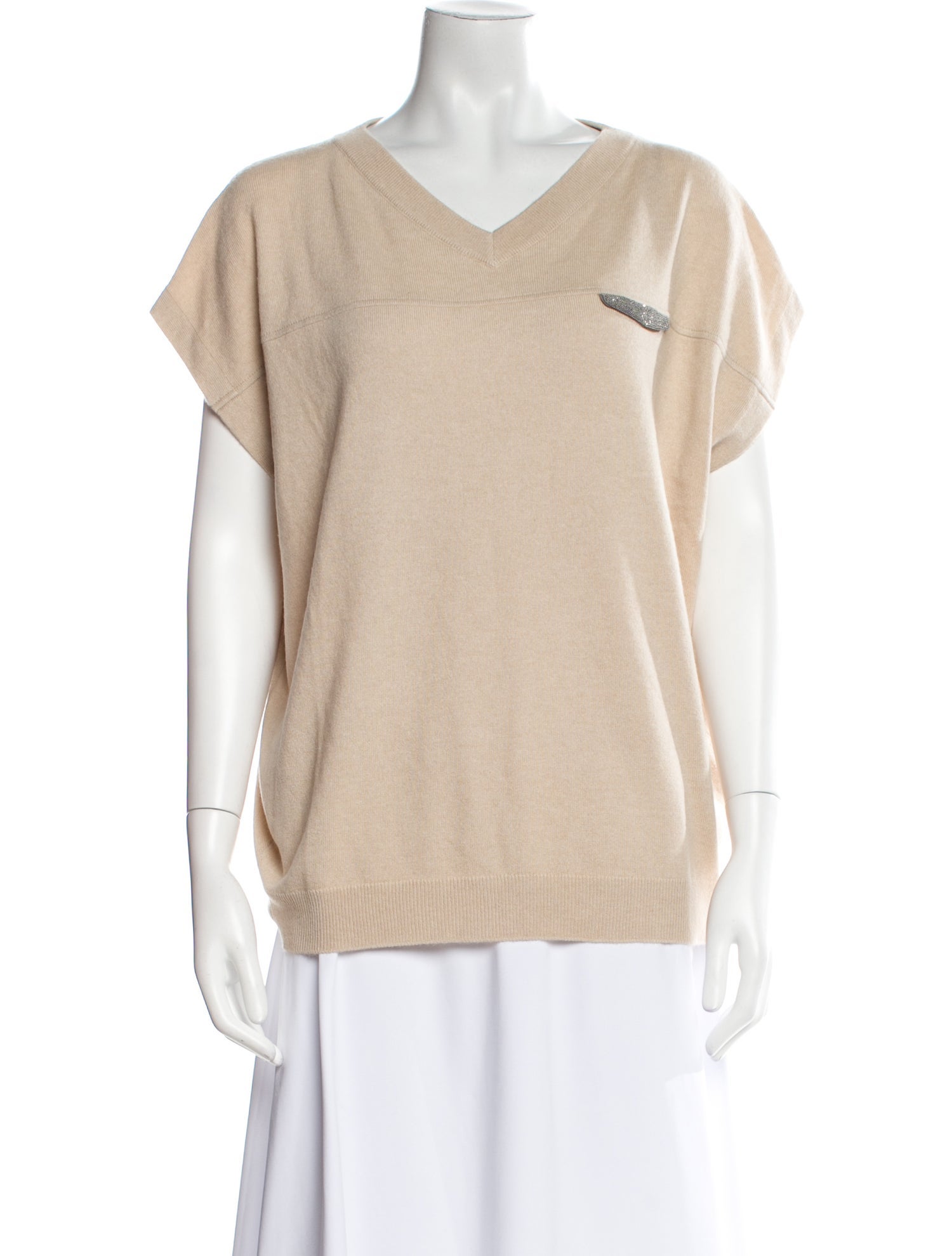 Brunello Cucinelli Cashmere V-Neck Sweater w/ Tags