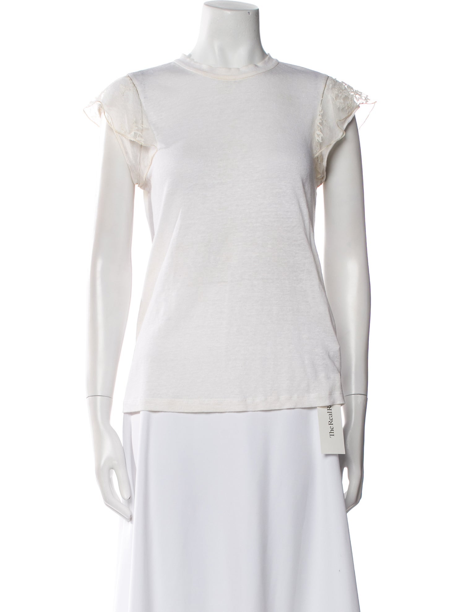 Brunello Cucinelli Linen Crew Neck Top