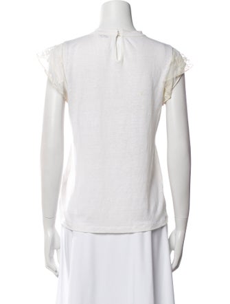 Brunello Cucinelli Linen Crew Neck Top