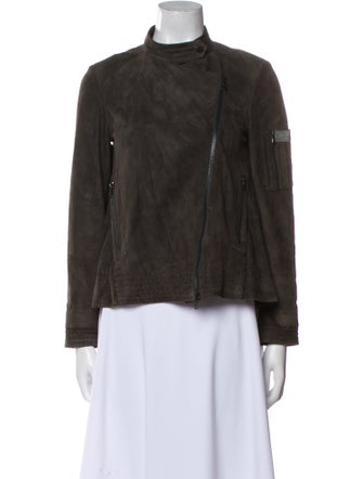 Brunello Cucinelli Leather Biker Jacket