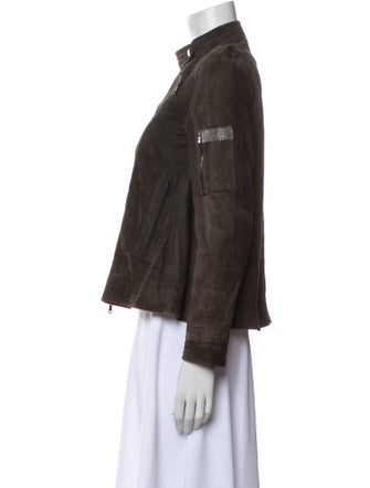 Brunello Cucinelli Leather Biker Jacket
