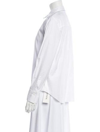 Brunello Cucinelli Long Sleeve Button-Up Top