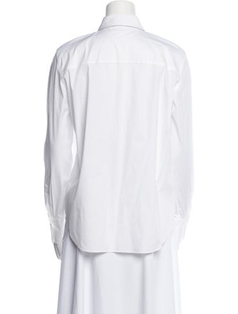 Brunello Cucinelli Long Sleeve Button-Up Top