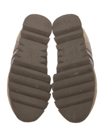 Brunello Cucinelli Suede Beaded Accents Sneakers