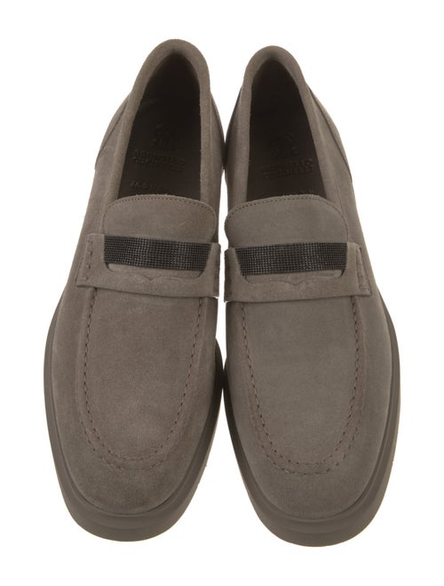 Brunello Cucinelli Monili Suede Loafers