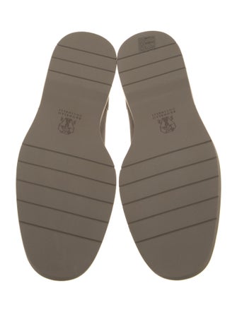 Brunello Cucinelli Monili Suede Loafers
