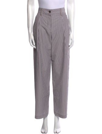Brunello Cucinelli Striped Wide Leg Pants