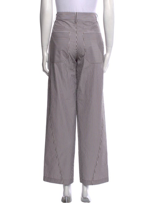 Brunello Cucinelli Striped Wide Leg Pants