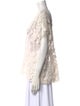 Brunello Cucinelli Linen Lace Pattern Sweater
