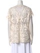 Brunello Cucinelli Linen Lace Pattern Sweater