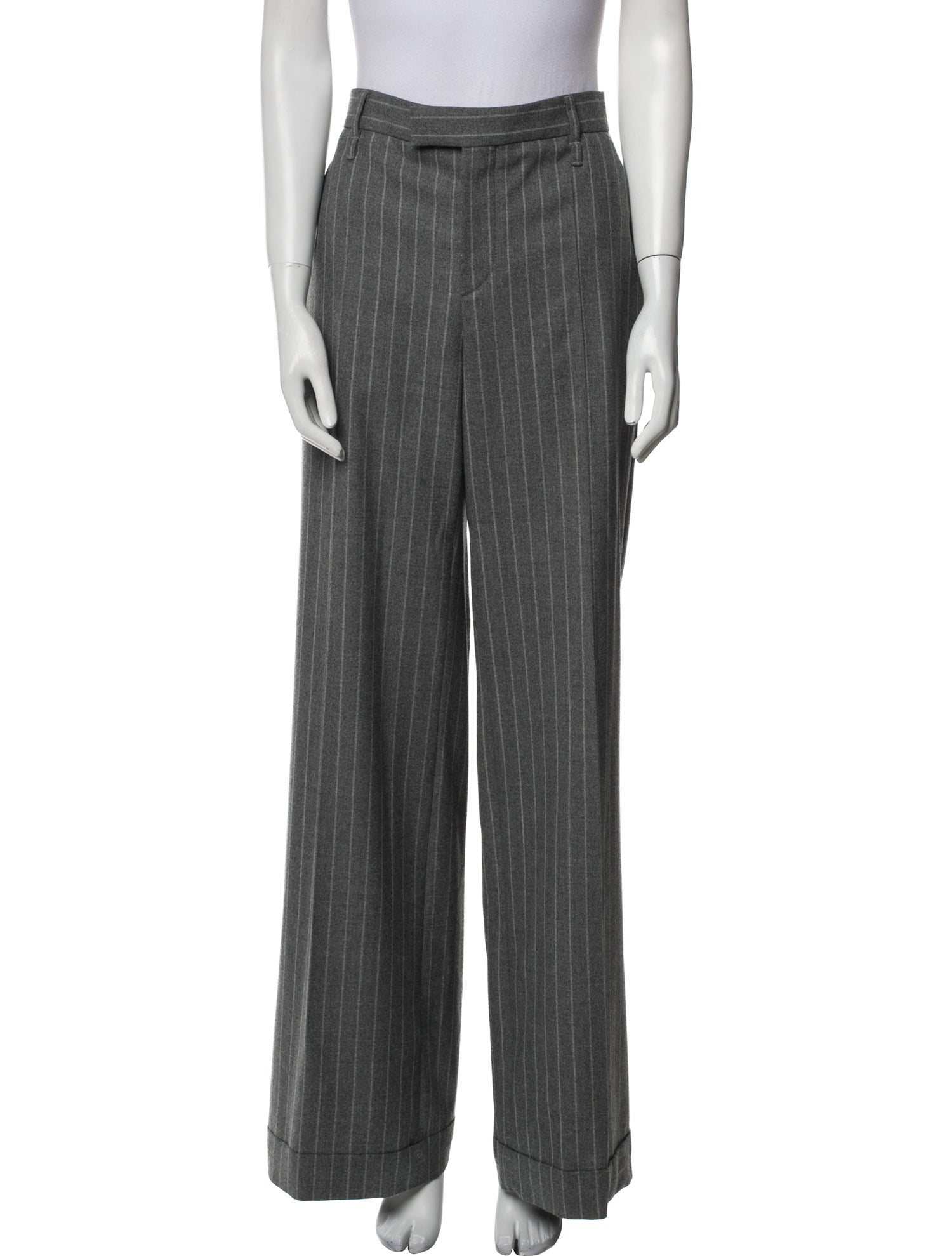 Brunello Cucinelli Virgin Wool Wide Leg Pants