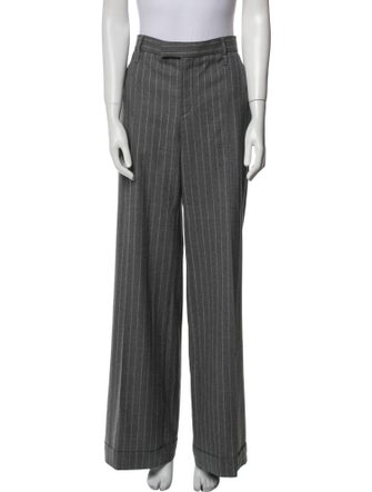 Brunello Cucinelli Virgin Wool Wide Leg Pants