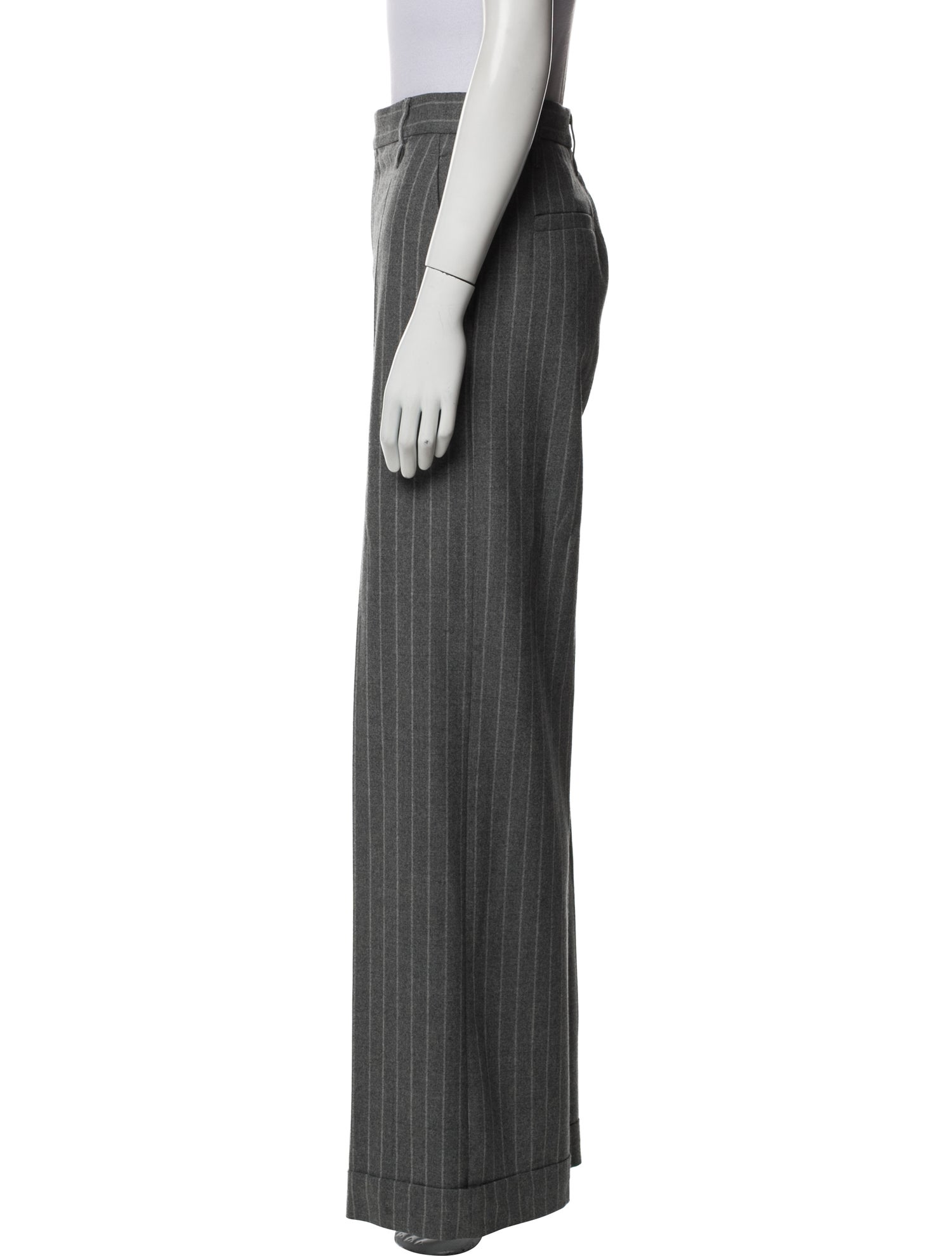 Brunello Cucinelli Virgin Wool Wide Leg Pants