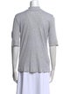 Brunello Cucinelli Mock Neck Short Sleeve Top