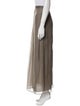 Brunello Cucinelli Silk Midi Length Skirt