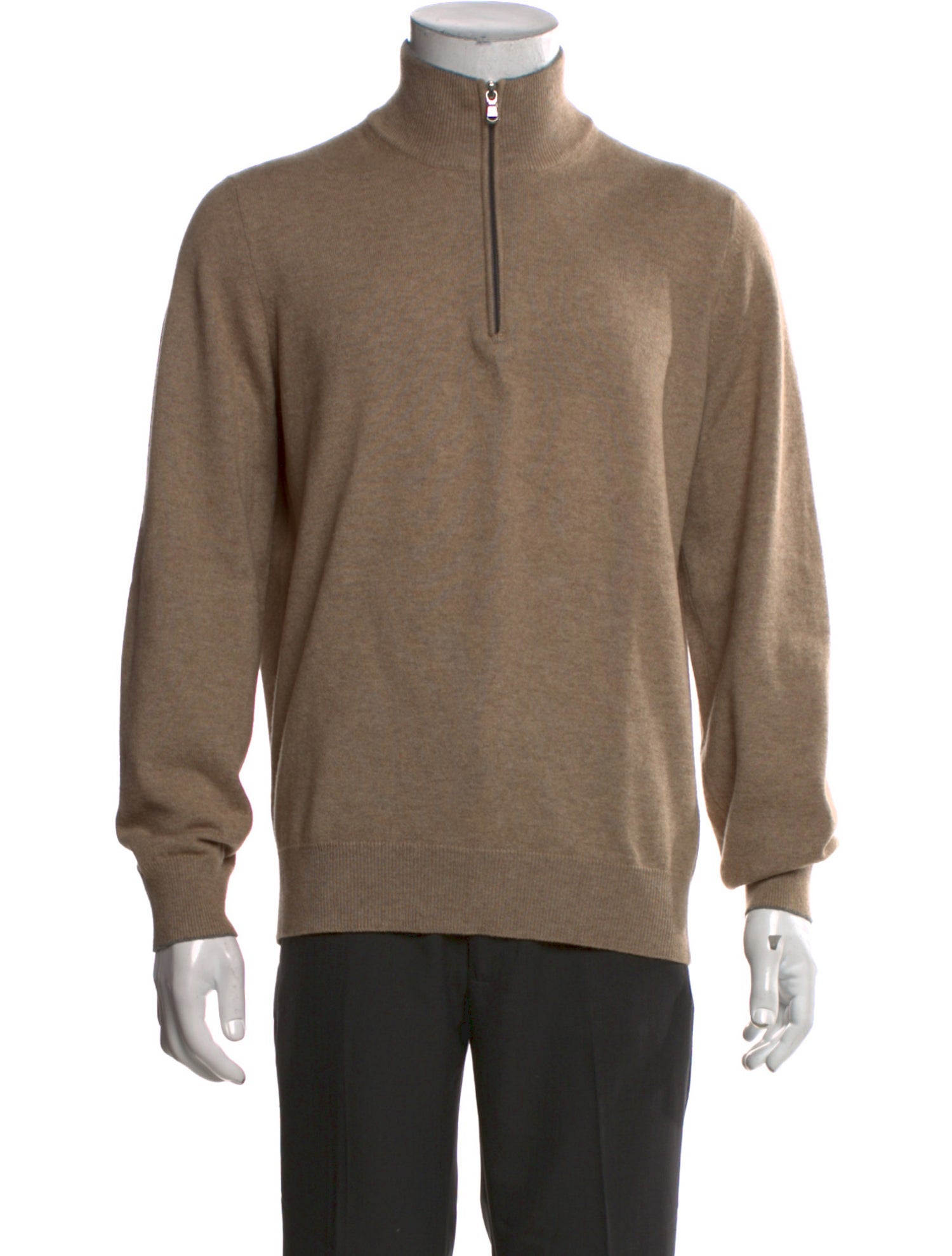 Brunello Cucinelli Cashmere Turtleneck Polo Sweater