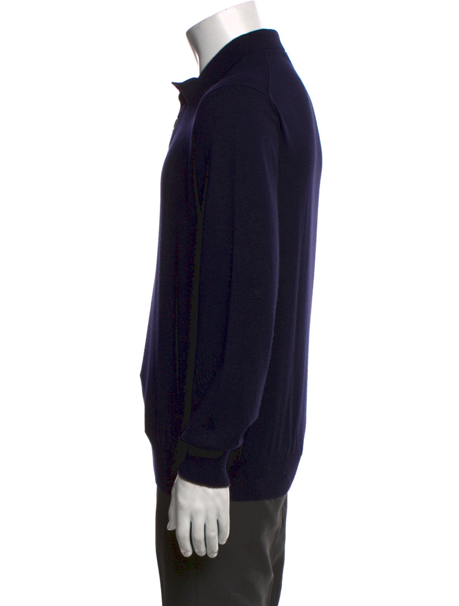 Brunello Cucinelli Wool Mock Neck Polo Sweater