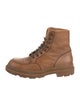 Brunello Cucinelli Leather Combat Boots
