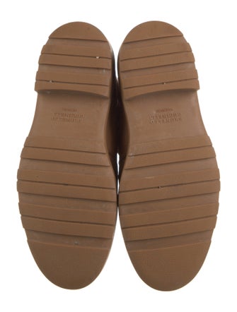 Brunello Cucinelli Leather Combat Boots