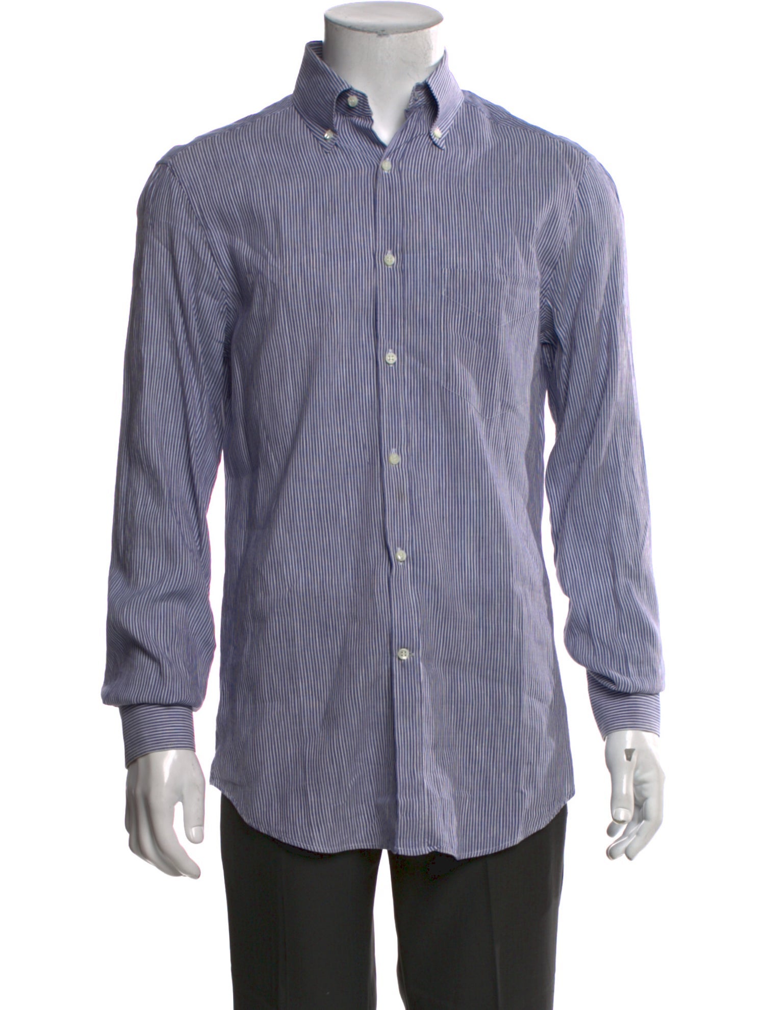 Brunello Cucinelli Linen Striped Shirt