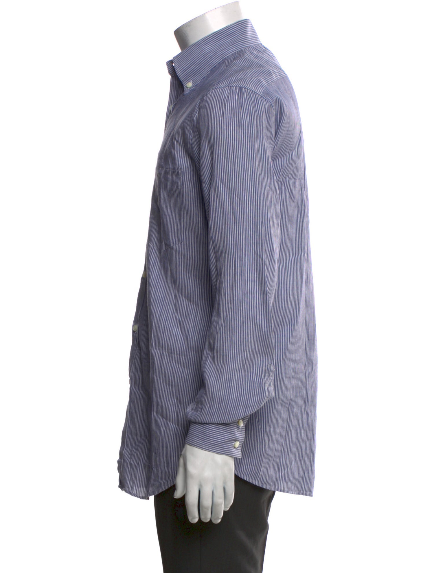 Brunello Cucinelli Linen Striped Shirt