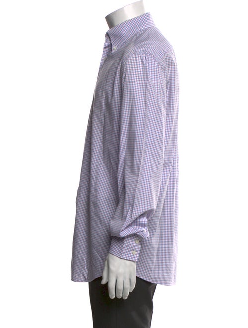 Brunello Cucinelli Plaid Print Long Sleeve Dress Shirt