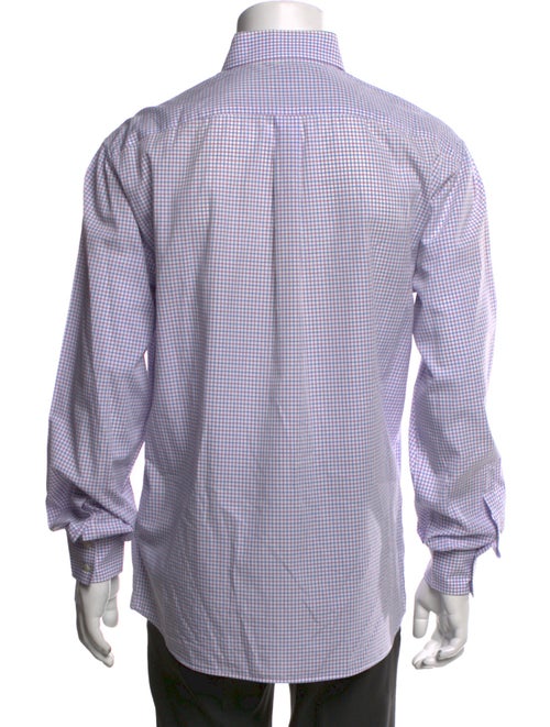 Brunello Cucinelli Plaid Print Long Sleeve Dress Shirt