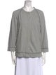 Brunello Cucinelli Crew Neck Three-Quarter Sleeve Sweatshirt