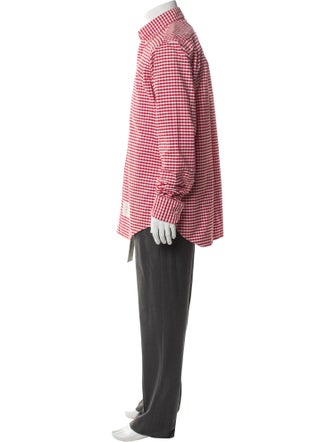 Brunello Cucinelli Plaid Print Long Sleeve Shirt