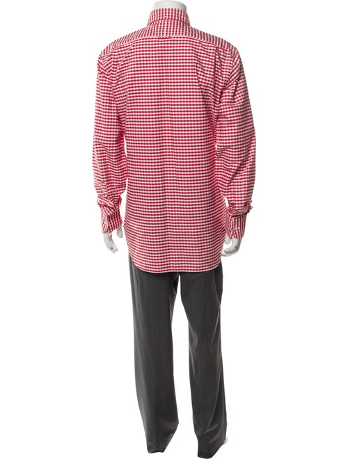 Brunello Cucinelli Plaid Print Long Sleeve Shirt