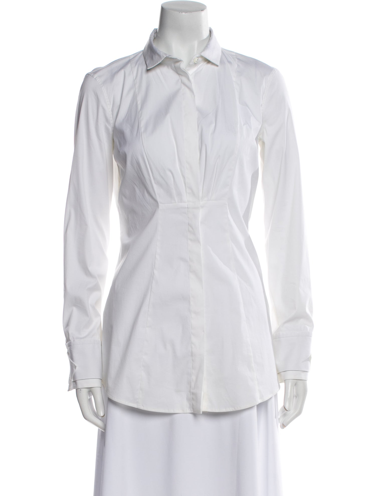 Brunello Cucinelli Long Sleeve Button-Up Top