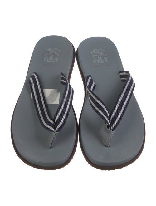 Brunello Cucinelli Rubber Flip Flops