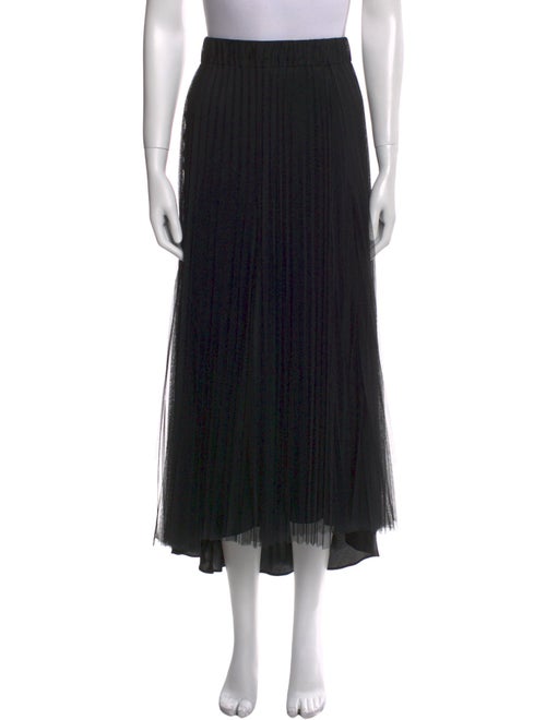 Brunello Cucinelli Mesh Accents Midi Length Skirt